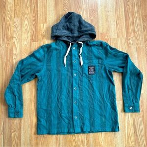 Stussy International Hoodie Men’s Small Button Front